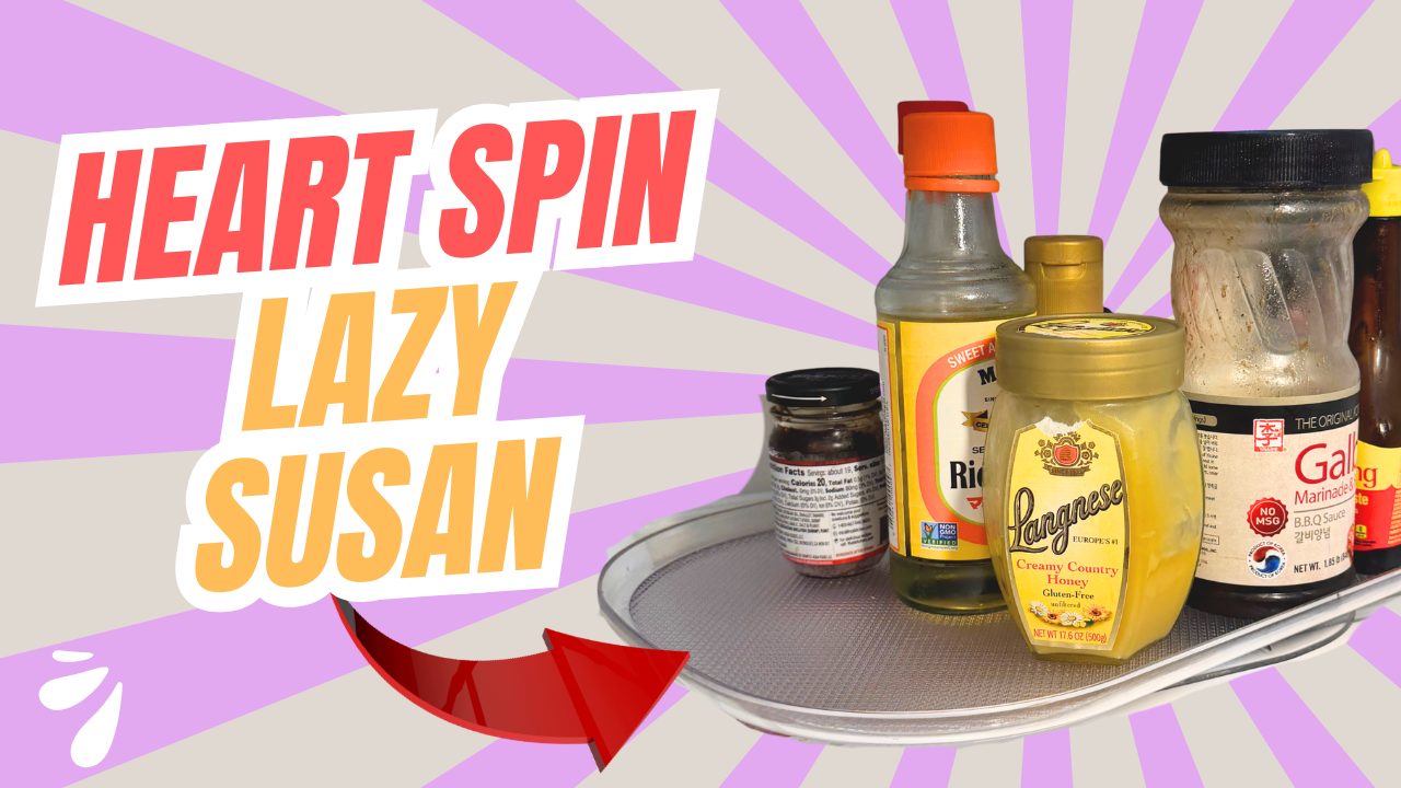 Heartspin 15.6″ Lazy Susan Refrigerator Organizer